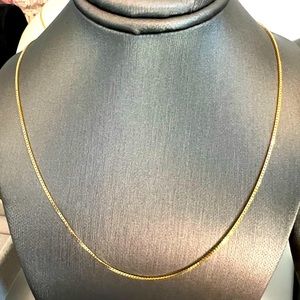 ‼️Sale‼️Real 18K Dubai Gold Box Chain size 18”